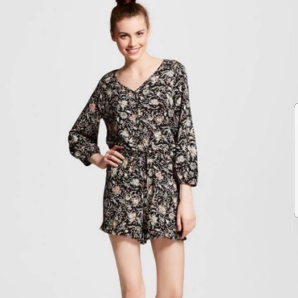 One piece short romper